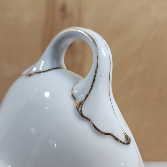 Rosenthal Bavaria Pink Roses Oval Serving Bowl 13.25" handles Donatello 1930s an - Picture 10 of 11